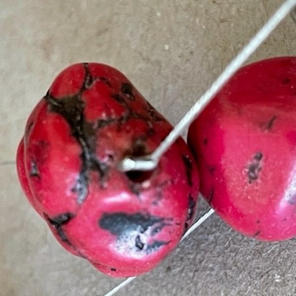 Chicos Dyed Red Turquoise (made a little Pink) Gorgeous - Picture 4 of 6